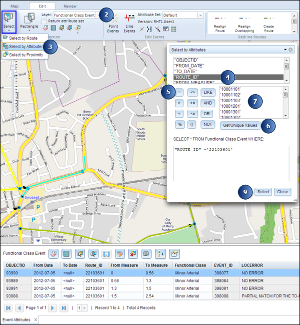 Selecting events by attributes Selecting events by attributes