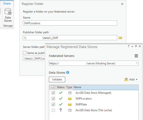 Register the SMPLocators folder Register the SMPLocators folder